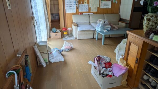 解体作業に伴う片付け